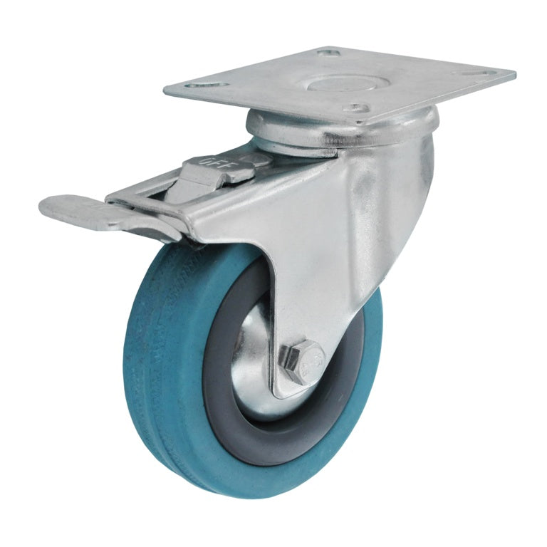 Smiths Ironmongery Swivel Castor Wheel With Brake