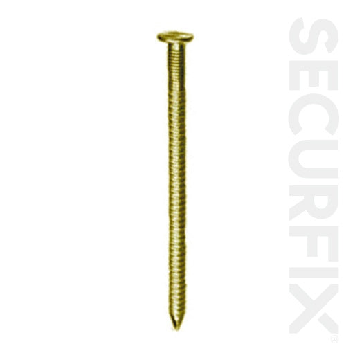 Securfix Trade Tubs Annular Ring Nails Gold 40mm