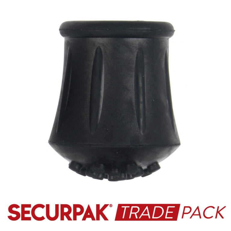 Securpak Trade Pack Walking Stick Ferrule Black 19mm