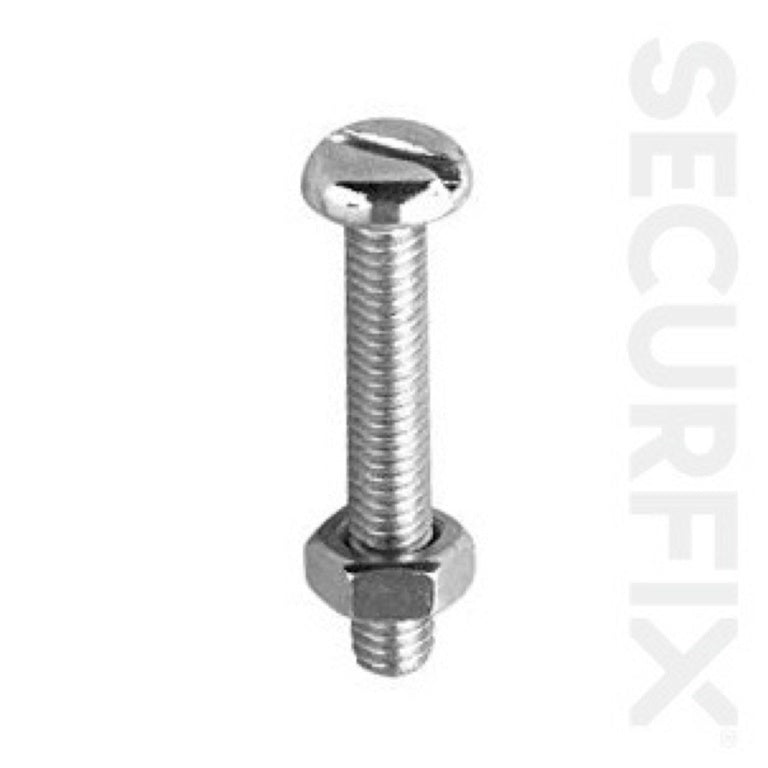 Securfix Trade Pack Vis Mach. à tête cylindrique plaquée zinc M4X12 paquet de 200