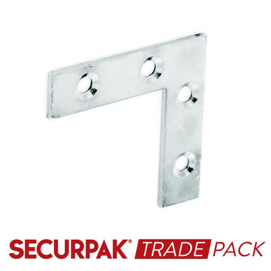 Securpak Corner Plate Zinc Plated 50mm