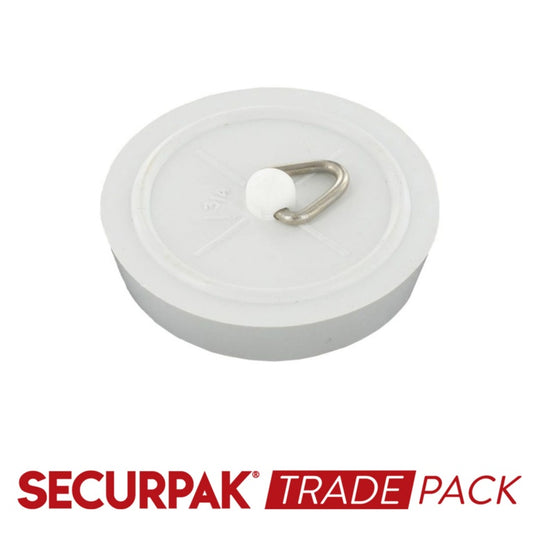 Securpak Trade Pack Bath Plug White 45mm