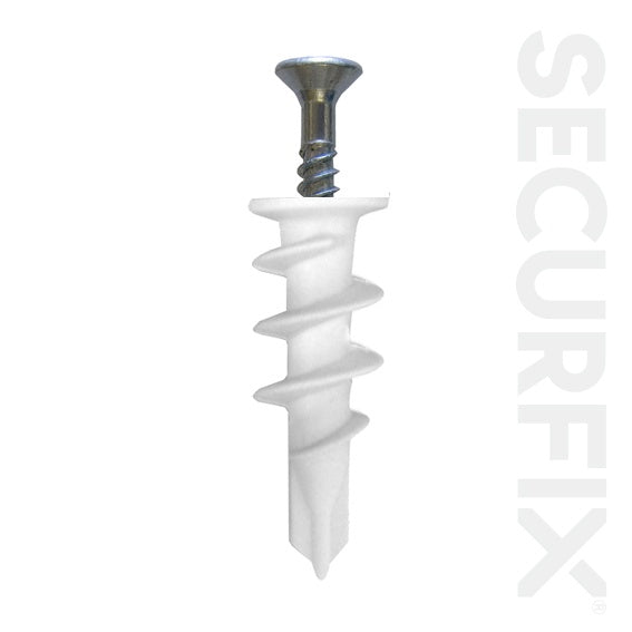 Securfix Plasterboard Anchors With Screws Nylon