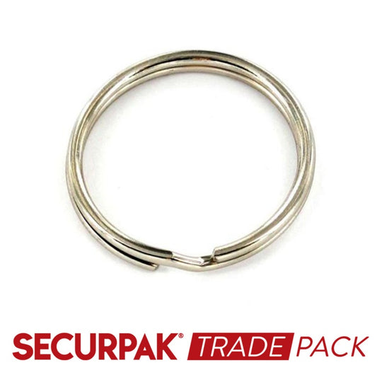 Securpak Trade Pack Steel Split Ring Zinc Plated 33mm