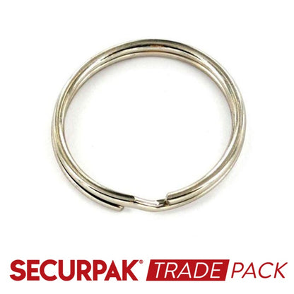 Securpak Steel Split Ring Zinc Plated 33mm 50 Pack