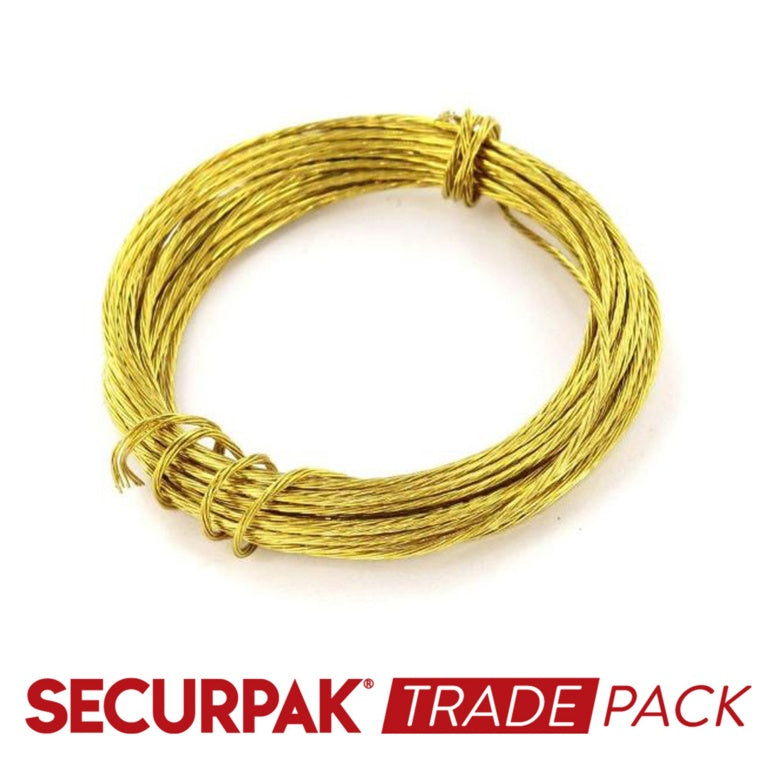 Securpak Trade Pack Picture Wire Brass 3.5M