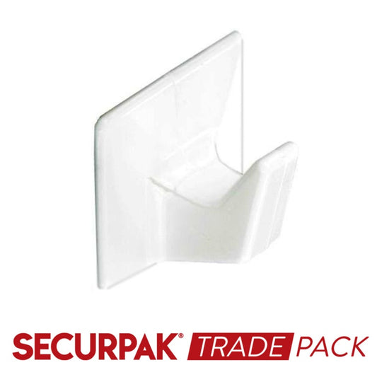 Securpak Trade Pack Gancho Autoadhesivo Blanco M