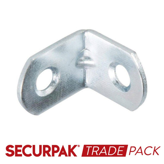 Securpak Trade Pack Angle Bracket Zinc Plated 19mm