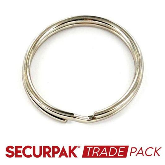 Securpak Trade Pack Steel Split Ring Zinc Plated 38mm