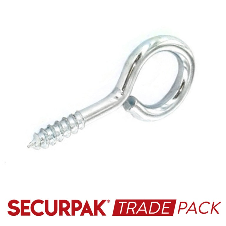 Securpak Screw Eye Zinc Plated 20mmx2