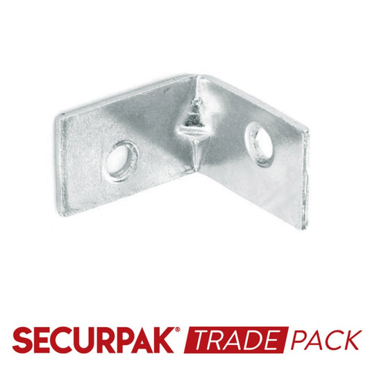 Securpak Trade Pack Corner Brace Zinc Plated 38mm
