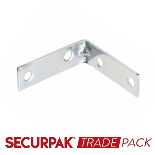 Support d'angle Securpak Trade Pack plaqué zinc 65 mm