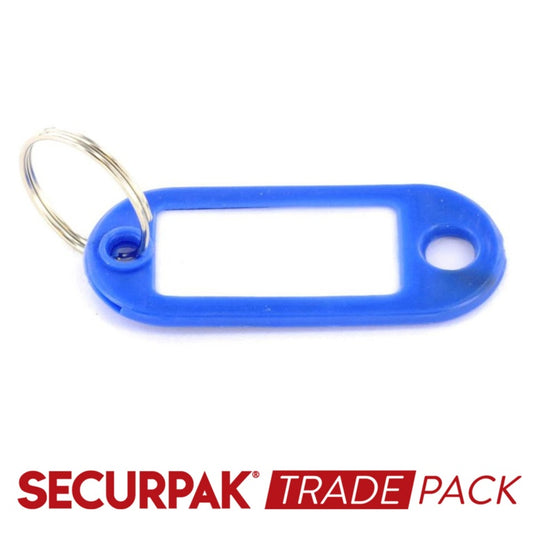 Securpak Trade Pack Key Ring With Tab Assorted