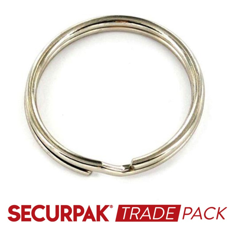 Securpak Trade Pack Steel Split Key Ring Np 25mm