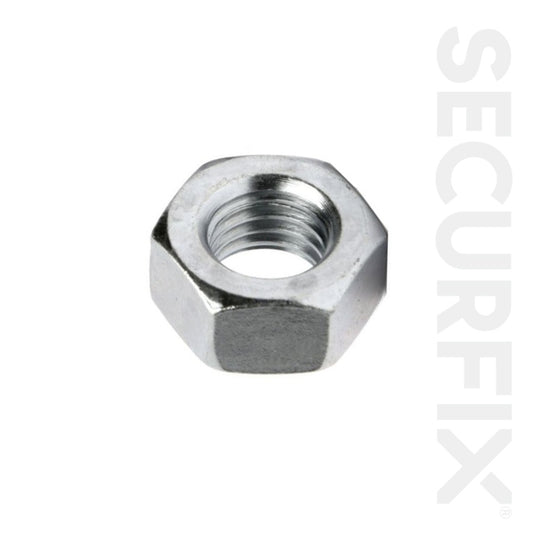 Securfix Trade Pack Hexagon Nuts Zinc Plated M12