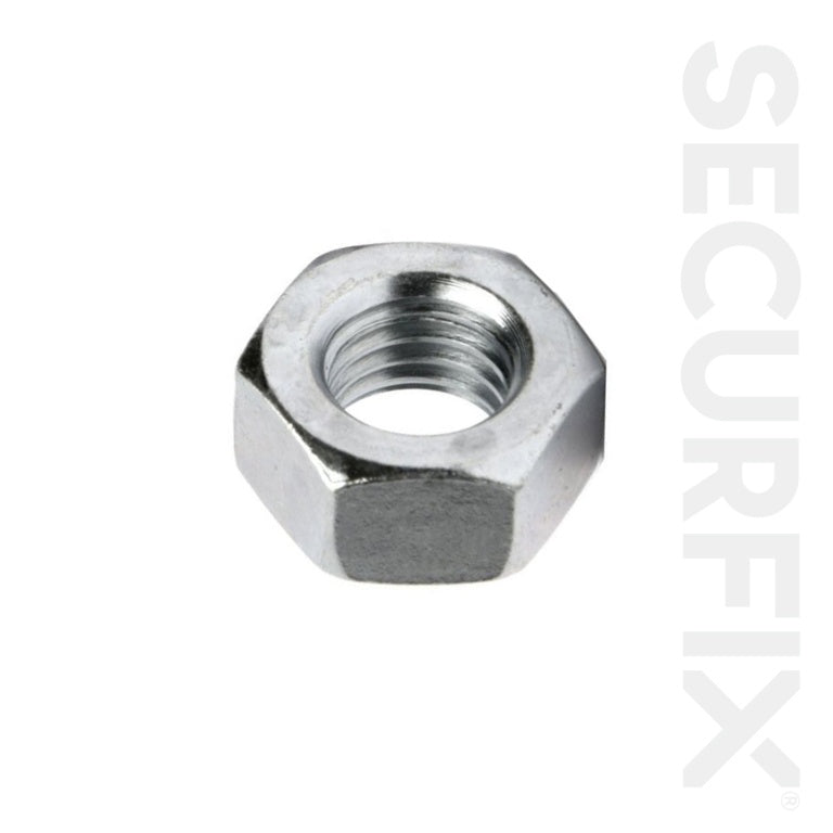 Securfix Hexagon Nuts Zinc Plated M12