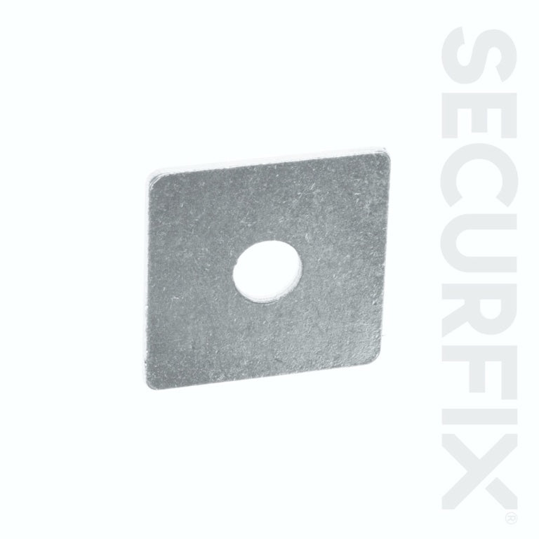 Securfix Trade Pack Arandela Cuadrada Zincada 50X50mm