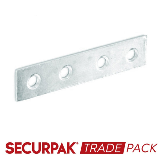 Securpak Trade Pack Mending Plate Zinc Plated 100mm