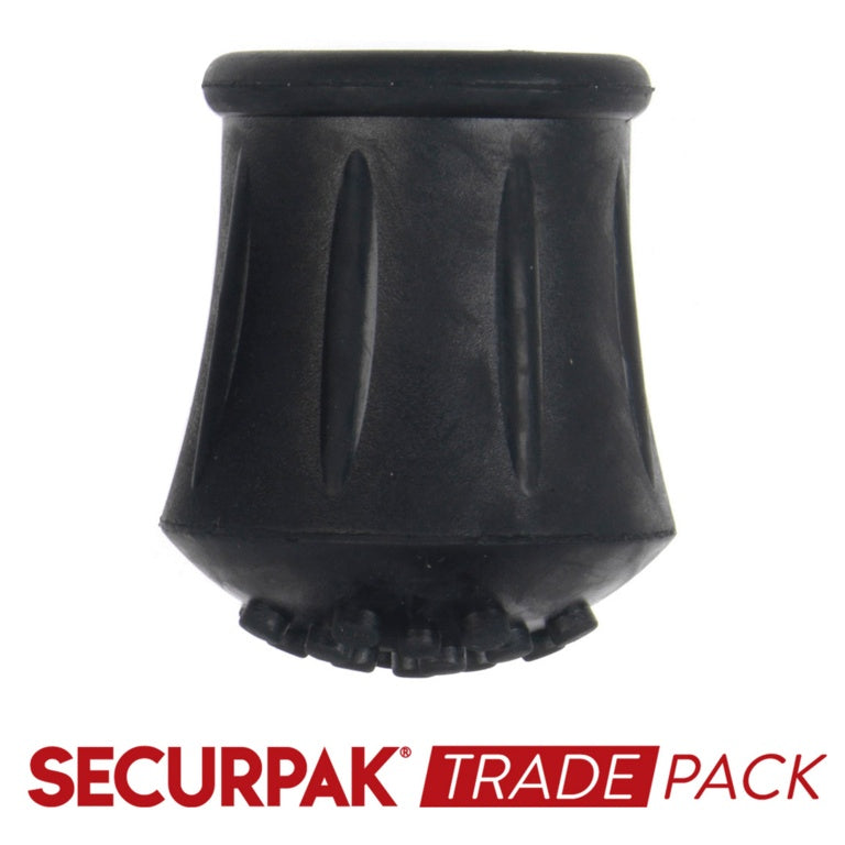 Securpak Trade Pack Walking Stick Ferrule Black 16mm