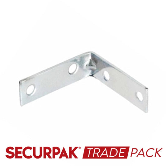 Securpak Trade Pack Corner Brace Zinc Plated 75mm