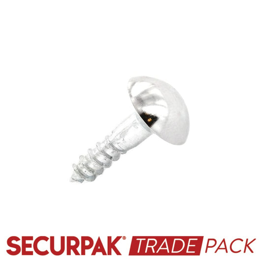 Securpak Trade Pack Mirror Screw Cp Head 32mm