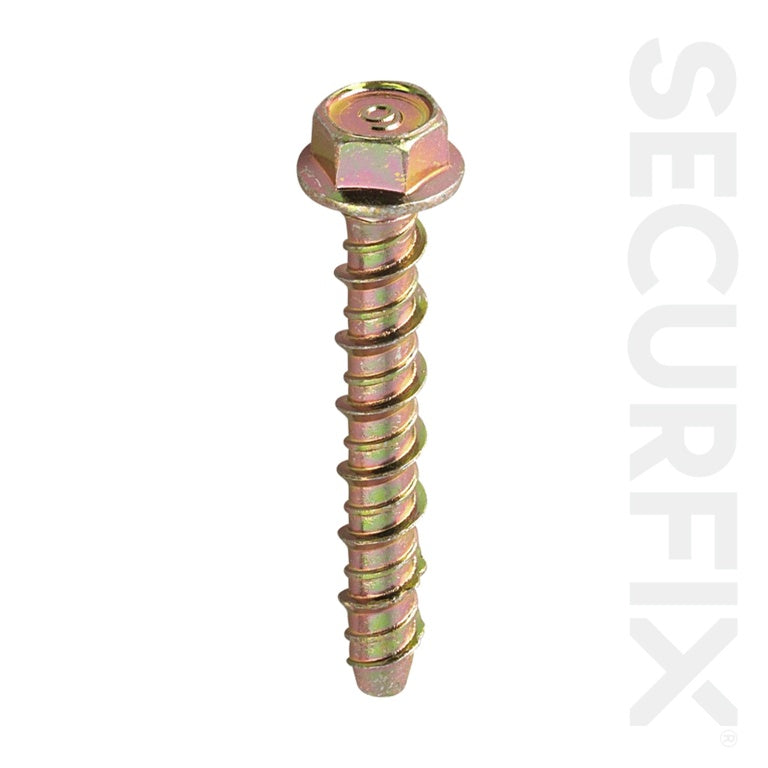Securfix Trade Pack Concrete Bolt Zinc Plated M8X60mm 10 Pack