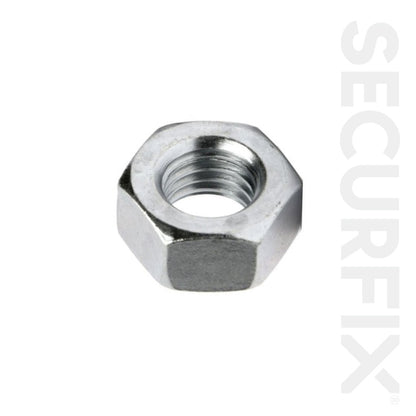 Securfix Trade Pack Écrous Hexagonaux Plaqués Zinc M6