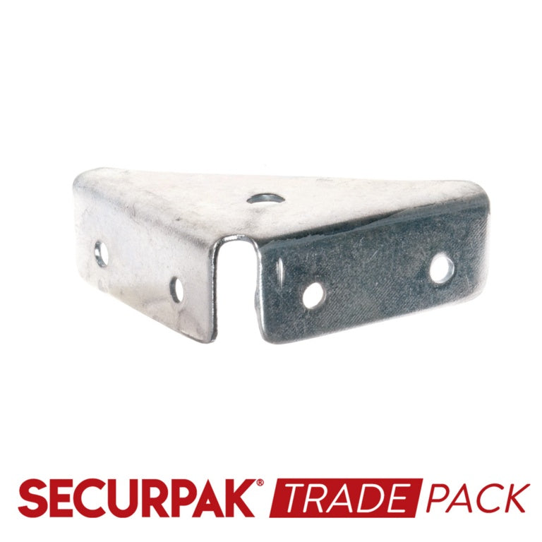 Support d'angle Securpak Trade Pack. SupportZinc Plaqué 50mm