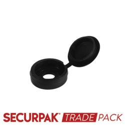 Securpak Fold Over Screw Caps Black