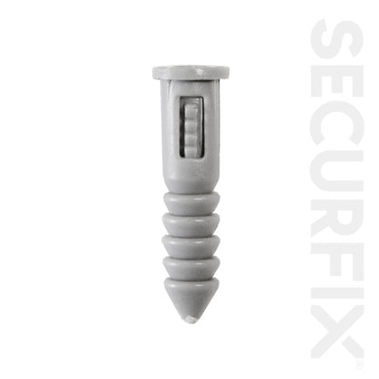 Fixations pour portes creuses Securfix, paquet de 10