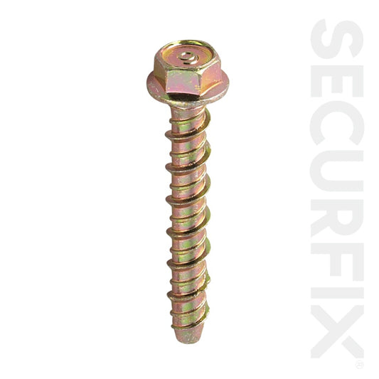 Securfix Trade Pack Concrete Bolt Zinc Plated M12X130mm