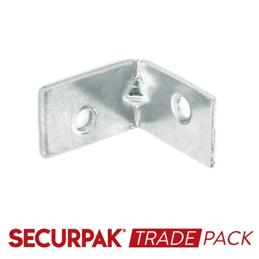 Securpak Trade Pack Corner Brace Zinc Plated 25mm