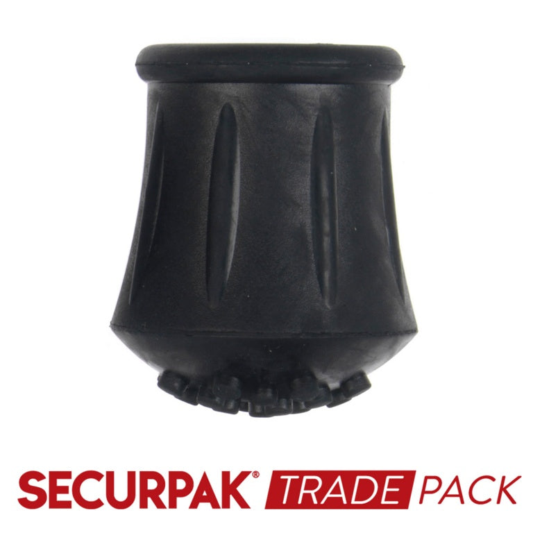 Securpak Walking Stick Ferrule Black 22mm