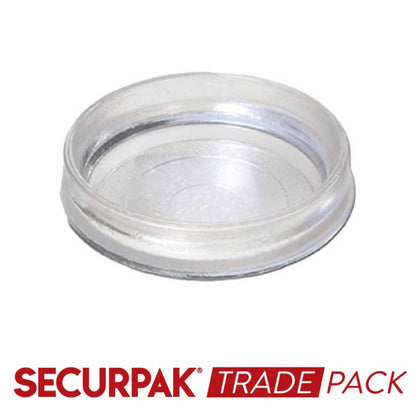 Securpak Castor Cup Clear Small 8 Pack