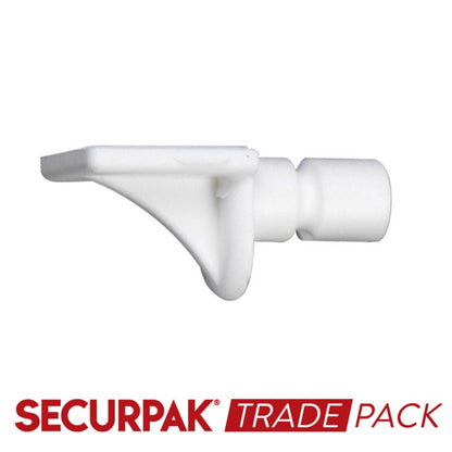 Securpak Shelf Support Plug Type White