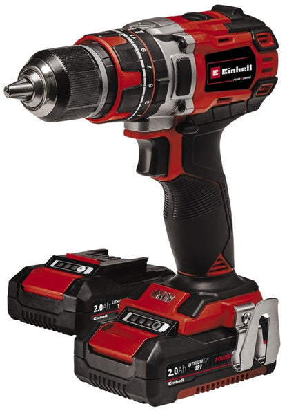 Kit de taladro combinado Einhell PXC 18V Brushless 50Nm (2 baterías de 2Ah)