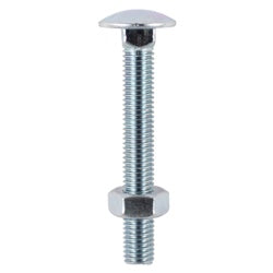 Timco Carriage Bolt & Hex Nut BZP