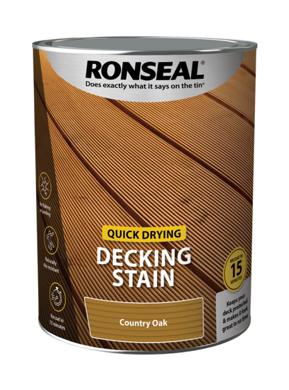 Ronseal Quick Drying Decking Stain 5L