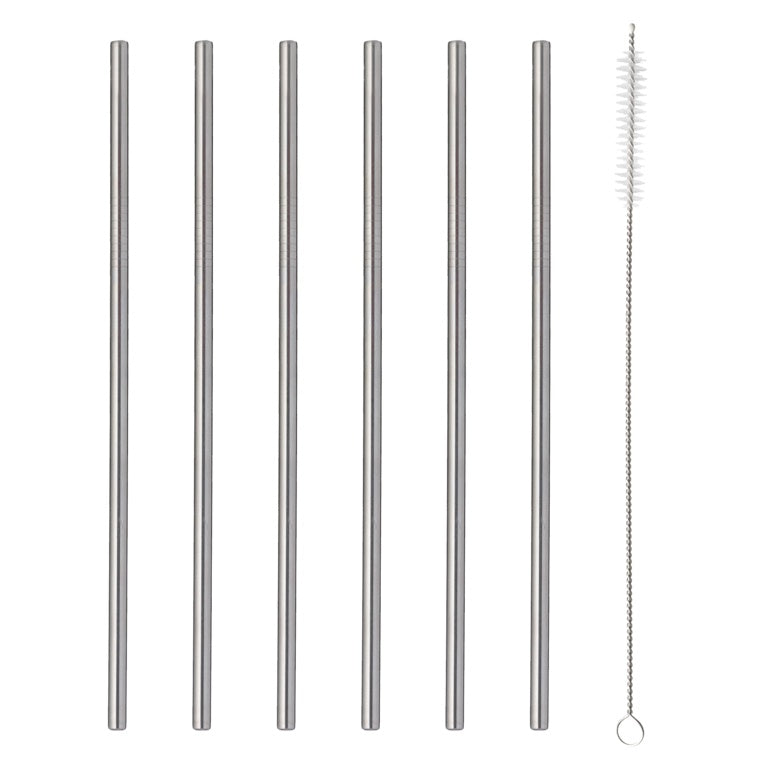 Viners Steel Drinking Straws – 6-Piece