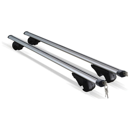Streetwize Aluminium Locking Bars For Roof Rails 135cm