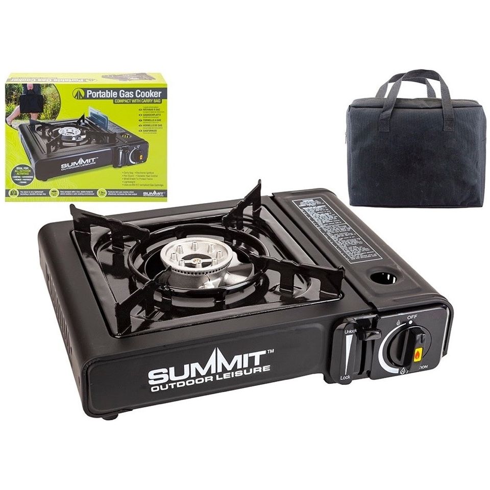 Summit Portable Gas Stove In Carry Bag