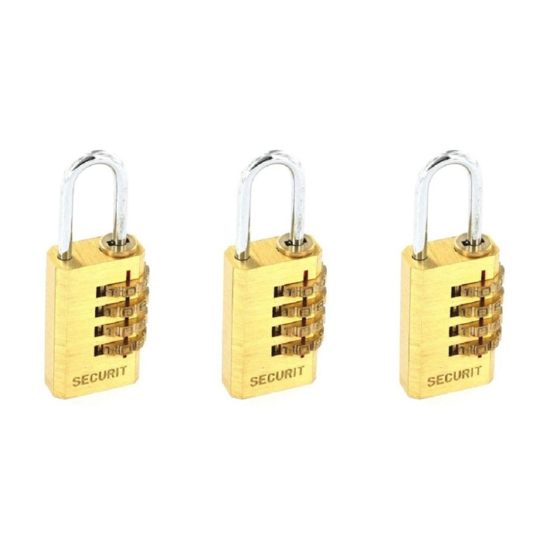 Securit Reset Brass Code Lock