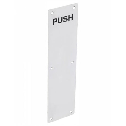 Plaque de doigt 'Push' en aluminium Securit