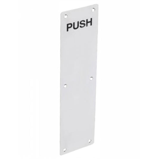 Securit Aluminium 'Push' Fingerplate