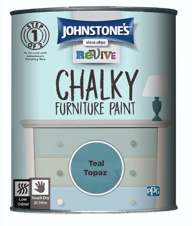 Johnstone's Chalky Furniture Paint 750ml Antique Sage