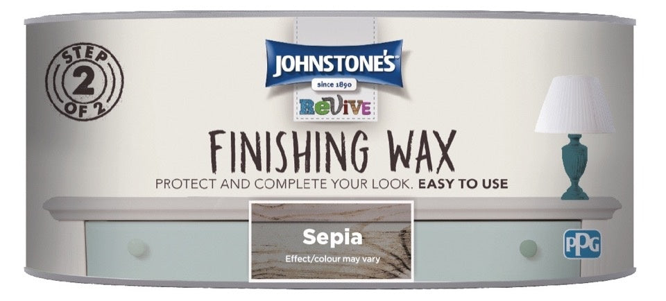 Johnstones Finishing Wax Sepia