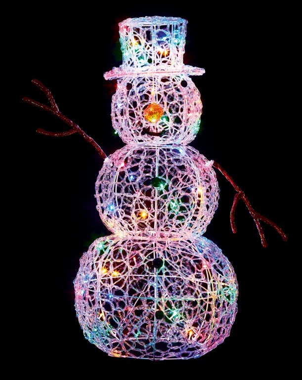 Premier Multi Action Lit Snowman 90cm