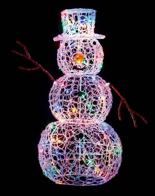 Premier Multi Action Lit Snowman 90cm