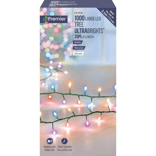 Premier Multi Action Ultra Brights Tree Brights 1000 LEDs