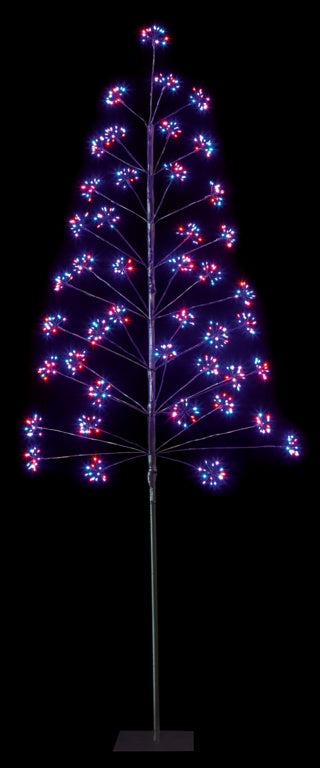 Premier 660 LED Multi Bright Tree Black Rainbow